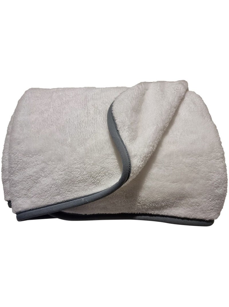 Plaid bianco tinta unita per neonato Grigio - Kiabi