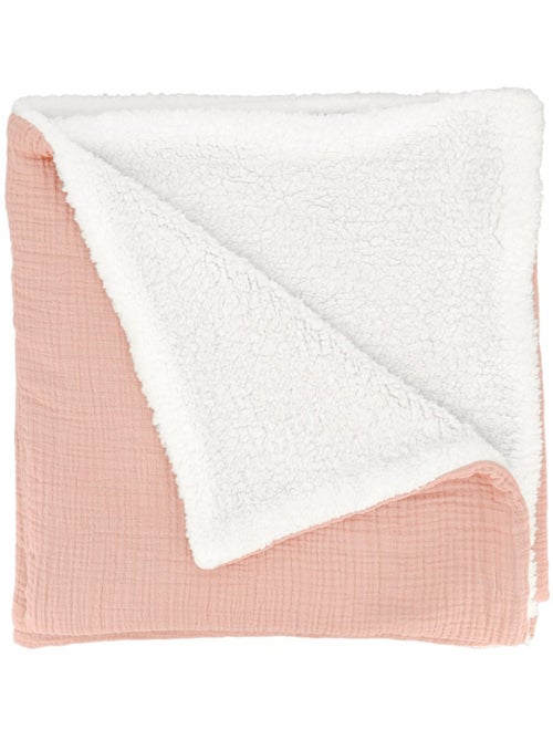 Plaid bimateriale garza di cotone e pile 130x170 cm - Kiabi Plaid bimateriale garza di cotone e pile 130x170 cm - Kiabi