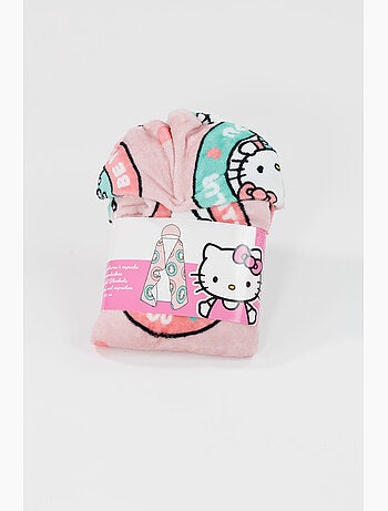Plaid con Cappuccio Flanella Hello Kitty Club 120x150cm – Morbido e Caldo – Licenza Ufficiale