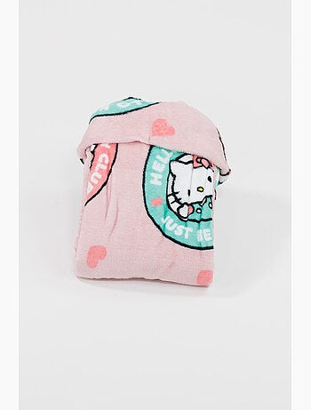 Plaid con Cappuccio Flanella Hello Kitty Club 120x150cm – Morbido e Caldo – Licenza Ufficiale