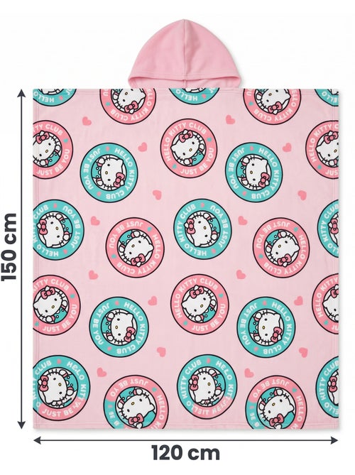 Plaid con Cappuccio Flanella Hello Kitty Club 120x150cm – Morbido e Caldo – Licenza Ufficiale - Kiabi Plaid con Cappuccio Flanella Hello Kitty Club 120x150cm – Morbido e Caldo – Licenza Ufficiale - Kiabi