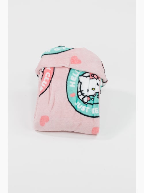 Plaid con Cappuccio Flanella Hello Kitty Club 120x150cm – Morbido e Caldo – Licenza Ufficiale - Kiabi Plaid con Cappuccio Flanella Hello Kitty Club 120x150cm – Morbido e Caldo – Licenza Ufficiale - Kiabi