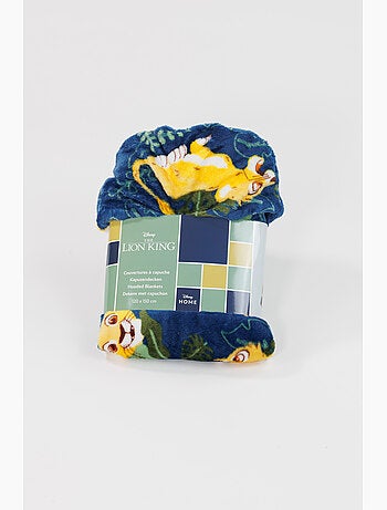 Plaid con Cappuccio Flanella Il Re Leone Simba 120x150cm – Morbido e Caldo – Licenza Ufficiale Disne