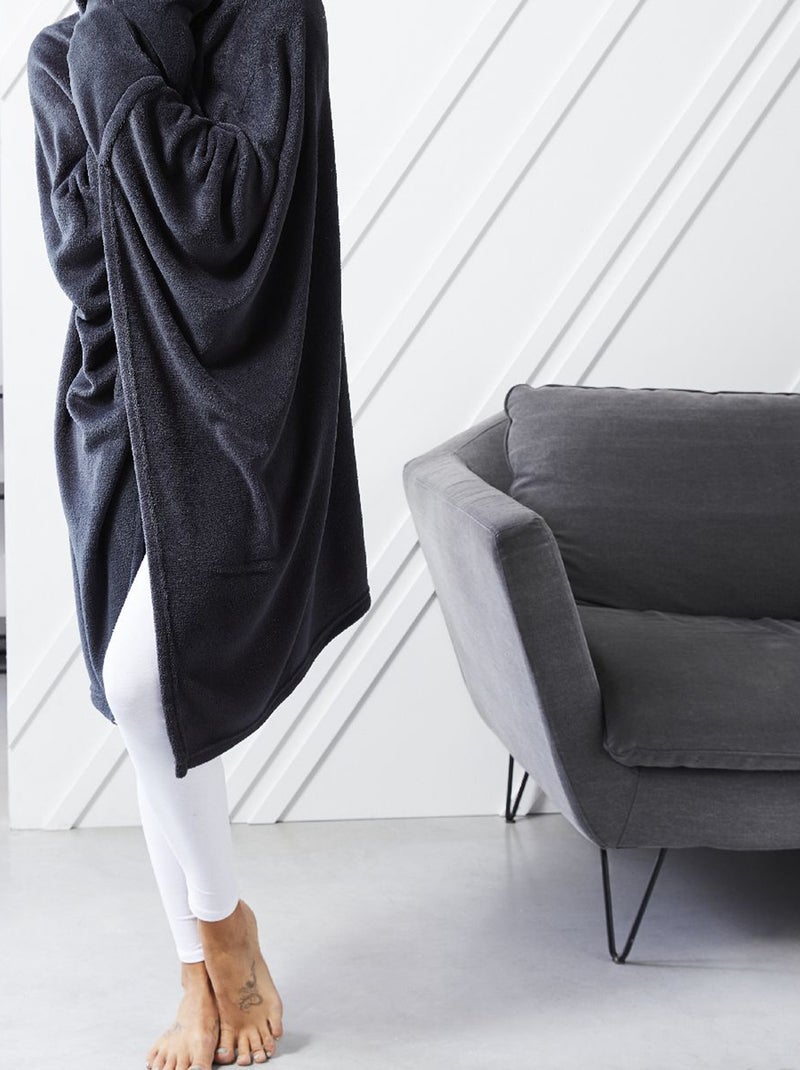 Plaid con mani e cappuccio GRIGIO - Kiabi