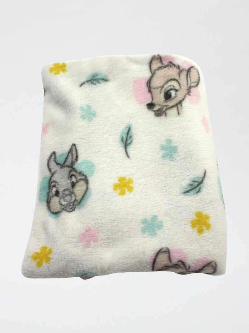Plaid con motivo 'Bambi' Beige - Kiabi