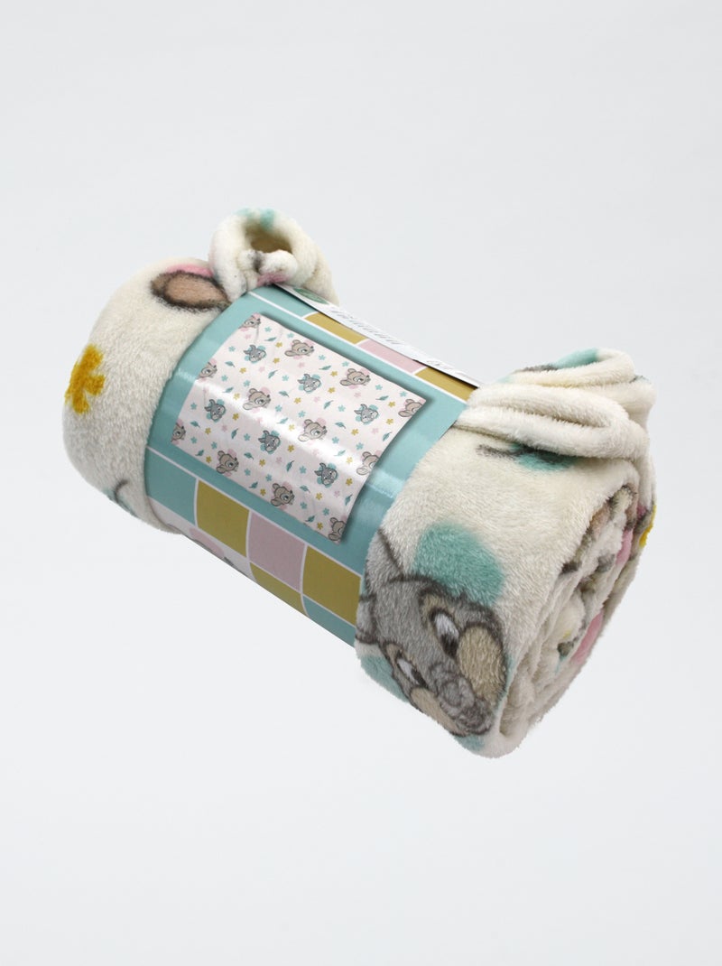 Plaid con motivo 'Bambi' Beige - Kiabi