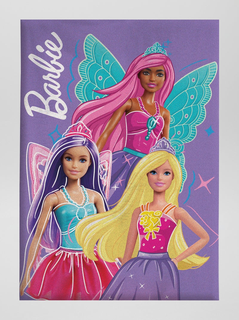 Plaid con stampa 'Barbie' VIOLA - Kiabi