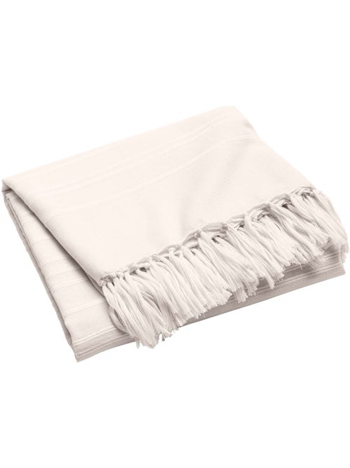 Plaid di cotone con grandi frange - Kiabi Plaid di cotone con grandi frange - Kiabi