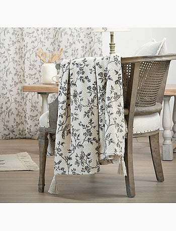 Plaid floreale stampato in stile country chic