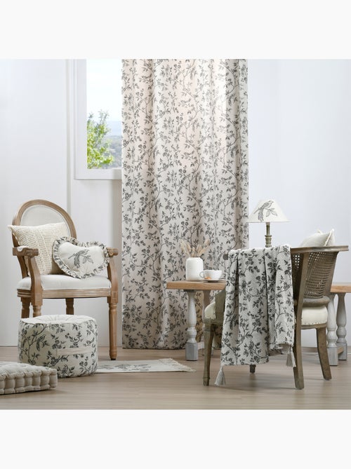 Plaid floreale stampato in stile country chic - Kiabi Plaid floreale stampato in stile country chic - Kiabi