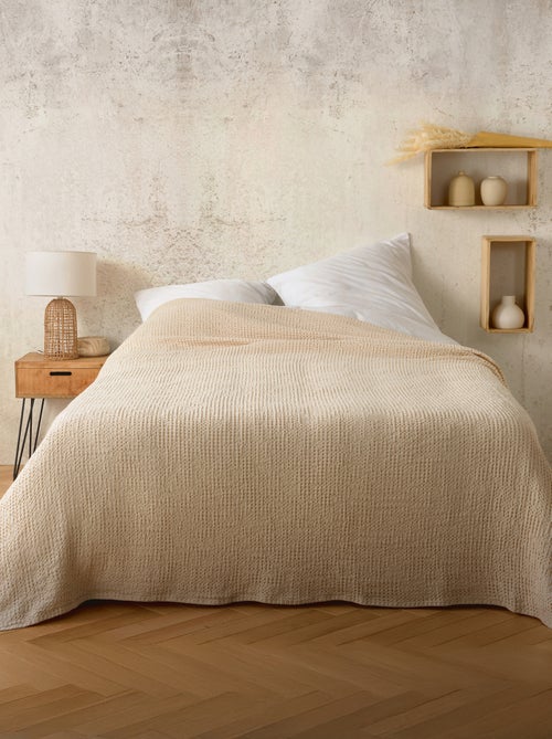 Plaid in cotone a nido d’ape - Kiabi