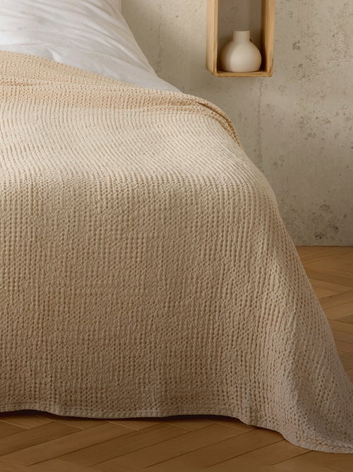 Plaid in cotone a nido d’ape - Kiabi