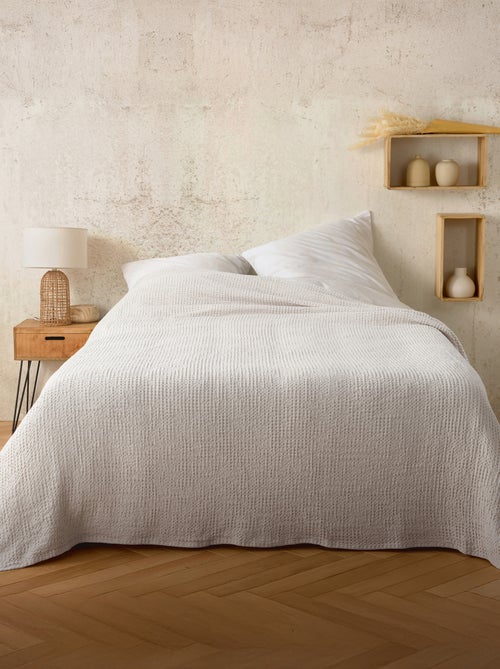 Plaid in cotone a nido d’ape - Kiabi