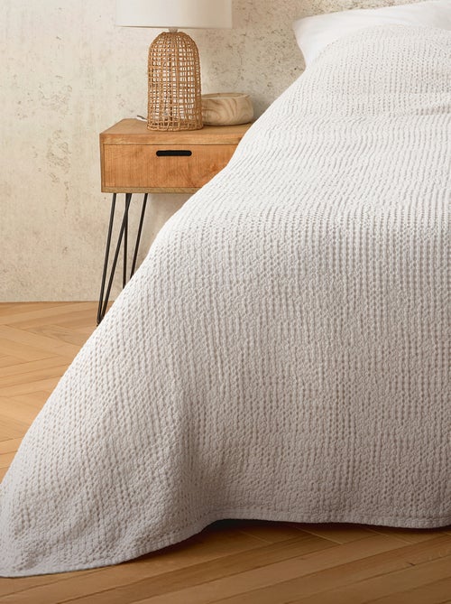 Plaid in cotone a nido d’ape - Kiabi