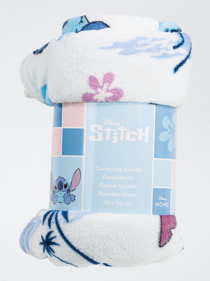 Plaid in flanella 'Stitch' Blu - Kiabi