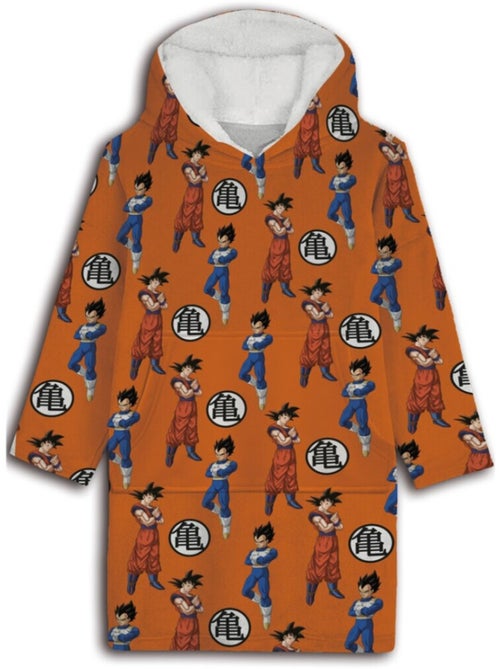Plaid in Pile Adulto con Cappuccio Goku, Vegeta - Kiabi Plaid in Pile Adulto con Cappuccio Goku, Vegeta - Kiabi