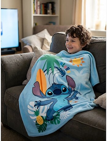 Plaid in pile bambino 100x150 cm stitch disney