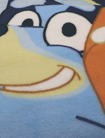 Plaid in pile 'Bluey'