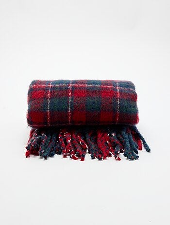 Plaid in pile con stampa tartan natalizia - KIABI Home