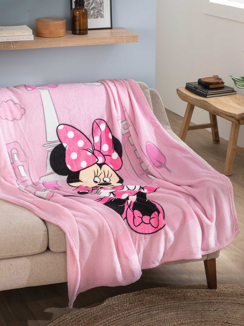 Plaid in pile 'Minnie' Rosa - Kiabi