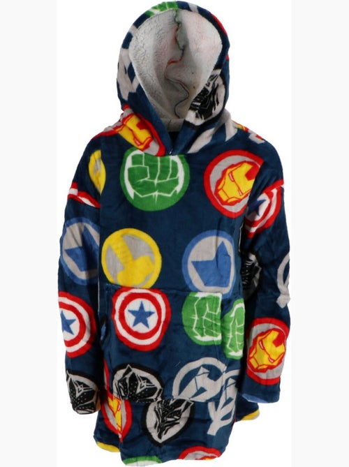 Plaid in Pile per Bambini Avengers con Maniche e Cappuccio Taglia Unica 7-14 anni, MARVEL - Kiabi Plaid in Pile per Bambini Avengers con Maniche e Cappuccio Taglia Unica 7-14 anni, MARVEL - Kiabi
