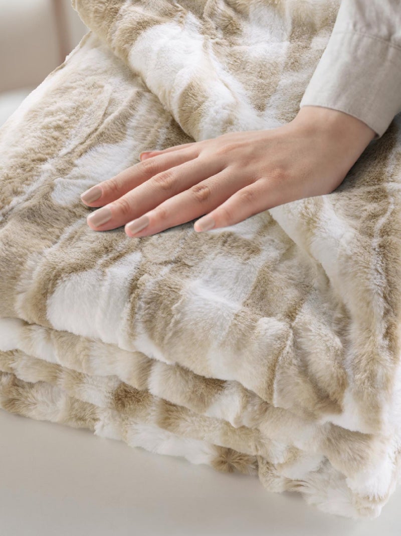 Plaid in Poliestere CHEYENNE Douceur d'Intérieur Beige conchiglia - Kiabi