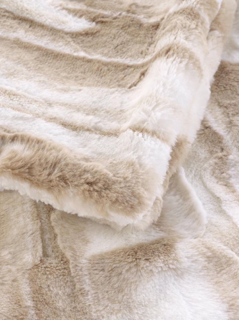 Plaid in Poliestere CHEYENNE Douceur d'Intérieur Beige conchiglia - Kiabi