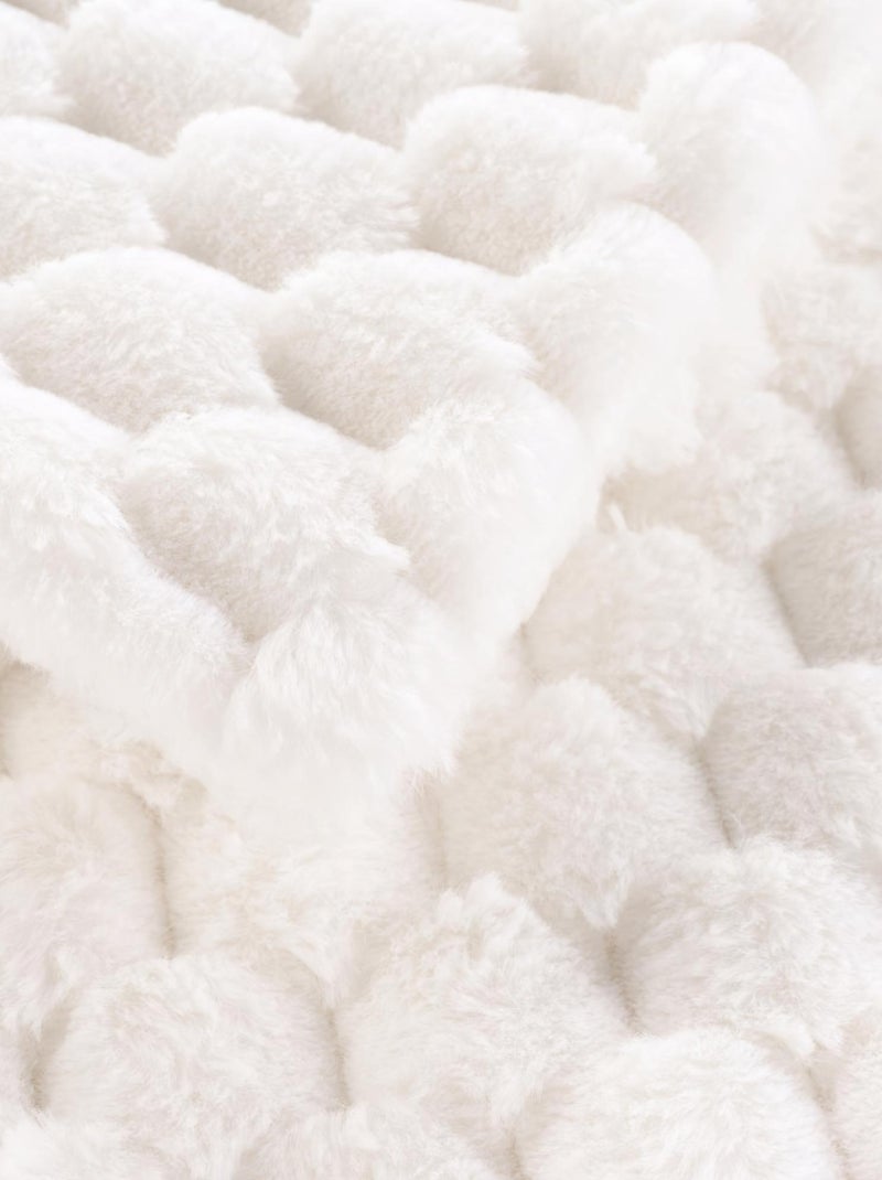Plaid in Poliestere FROSTY Douceur d'Intérieur Bianco - Kiabi