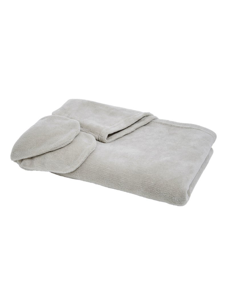Plaid in Poliestere Polaire PROMO LINGE Beige grigio - Kiabi