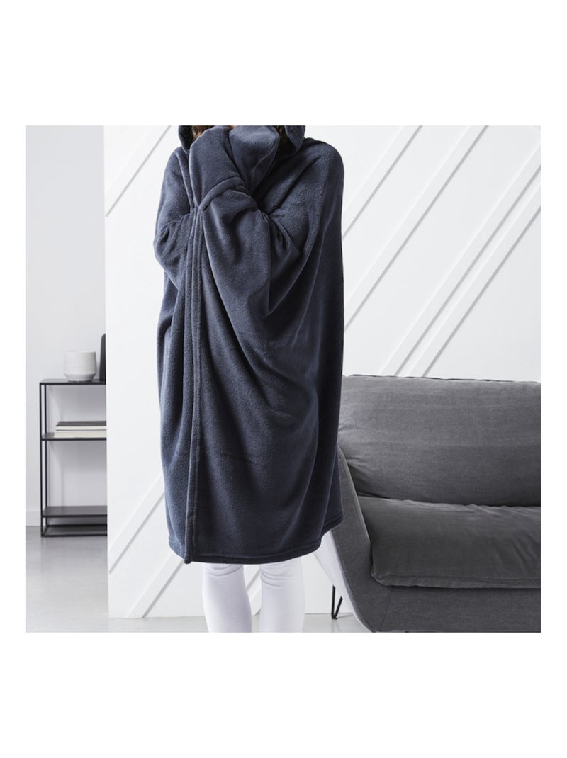 Plaid in Poliestere Polaire PROMO LINGE Grigio antracite - Kiabi