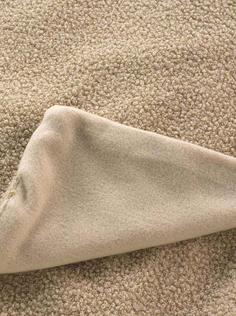 Plaid in Poliestere WOOLY Douceur d'Intérieur Beige - Kiabi