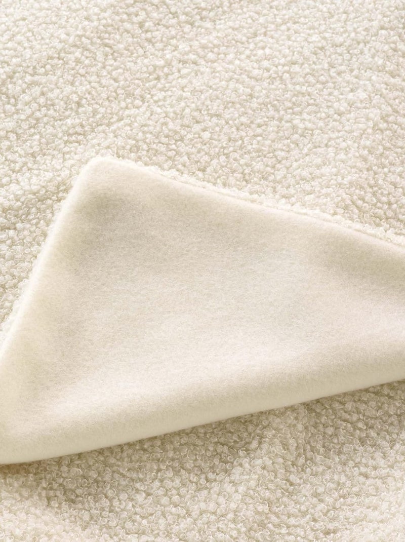 Plaid in Poliestere WOOLY Douceur d'Intérieur Bianco - Kiabi