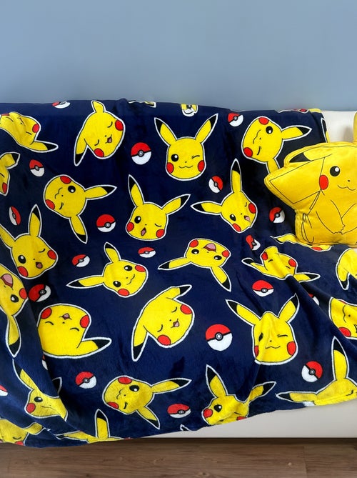 Plaid morbido con stampa 'Pikachu' - Kiabi Plaid morbido con stampa 'Pikachu' - Kiabi