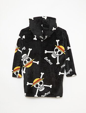 Plaid poncho bambino con cappuccio in pile 'Minnie'