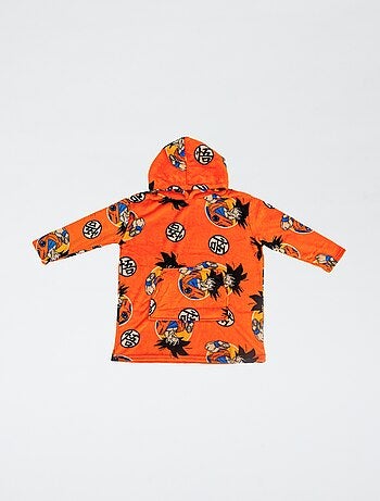 Plaid poncho con cappuccio in pile 'Minnie'