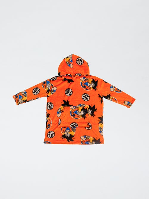Plaid poncho 'Dragon ball Z' con cappuccio in pile - Kiabi