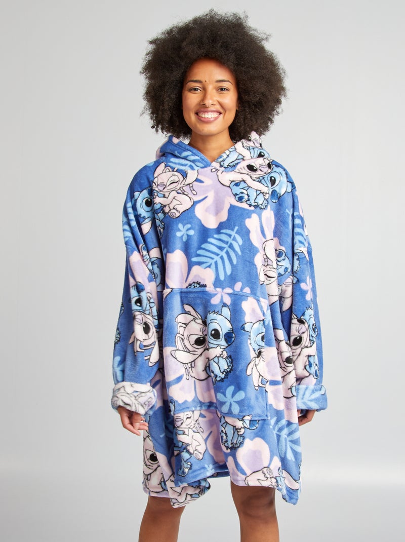 Plaid poncho 'Stitch' BLU - Kiabi