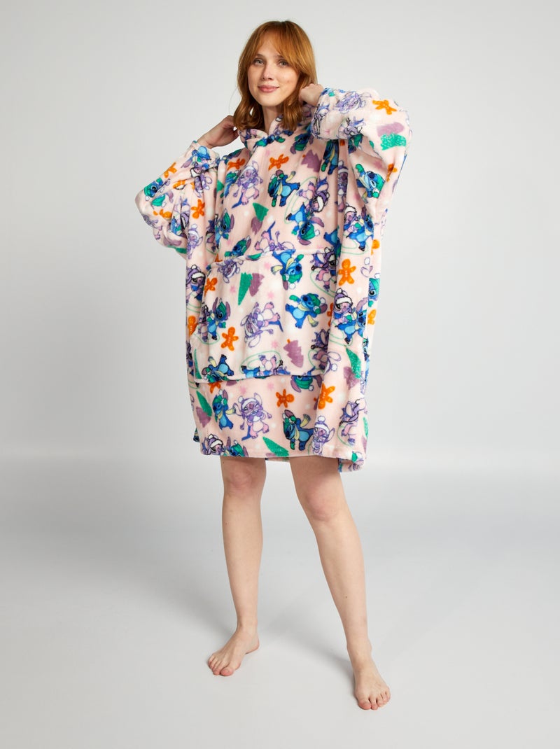 Plaid poncho 'Stitch' ROSA - Kiabi