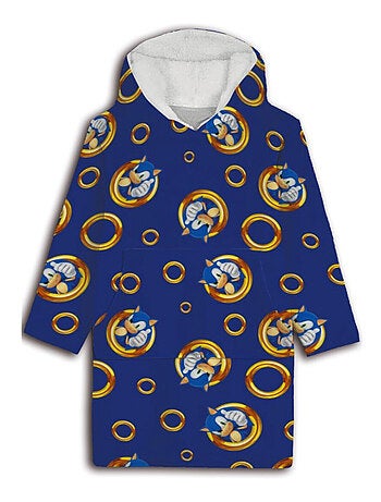 Plaid Sonic con Maniche e Cappuccio Taglia Unica S a L, ANELLI