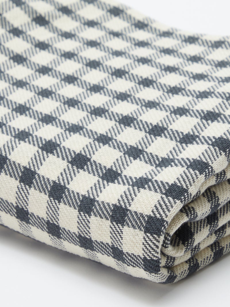 Plaid sottile a quadri - Kiabi Home GRIGIO - Kiabi