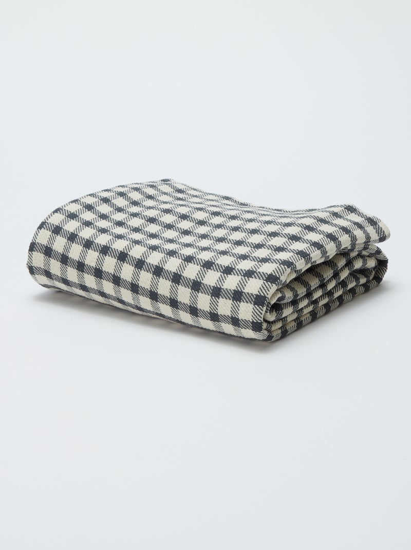 Plaid sottile a quadri - Kiabi Home GRIGIO - Kiabi