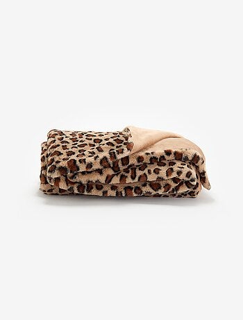 Plaid stampa \'leopardata\'
