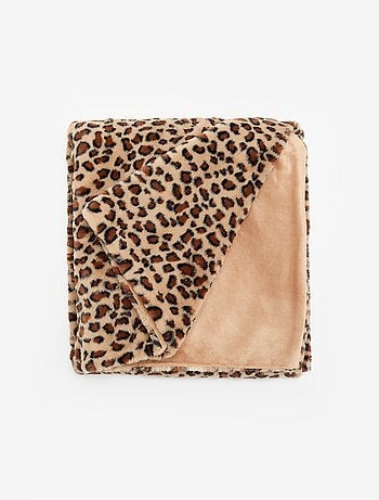Plaid stampa \'leopardata\'