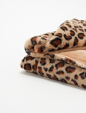 Plaid stampa \'leopardata\'