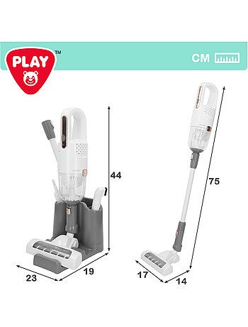 Play aspirapolvere giocattolo senza fili con accessori e base