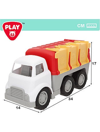 Play camion per la raccolta differenziata per bambini con contenitori per la raccolta differenziata