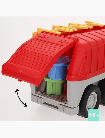 Play camion per la raccolta differenziata per bambini con contenitori per la raccolta differenziata