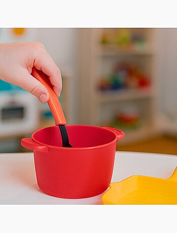 Play set da cucina per bambini da 13 pezzi con pentole, padella, scolapasta e utensili