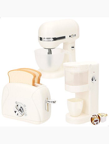 Play set tostapane giocattolo, frullatore e macchina per il caffè con luci e suoni