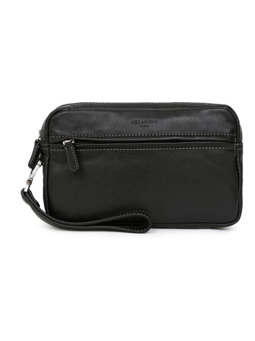Pochette con tracolla - pelle confort hexagona - Kiabi